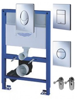 Инсталляция Grohe Rapid SL 38526 для подвесного унитаза с клавишей и крепежом "низкая"