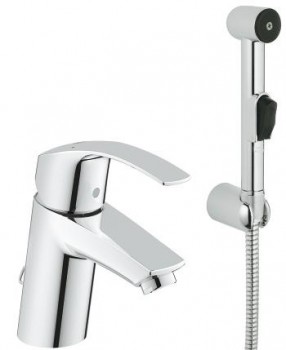 Смеситель Grohe Eurosmart New 23124002 для раковины с гигиеническим душем