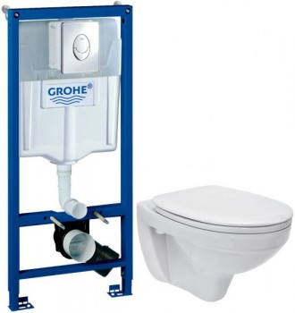 Комплект Grohe Rapid SL + Cersanit Delfi с сиденьем