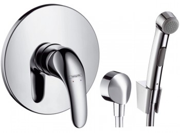 Набор для гигиенического душа Hansgrohe 3 в 1 встраиваемый 