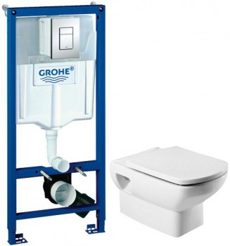 Комплект Grohe Rapid SL + Roca Dama Senso с микролифтом