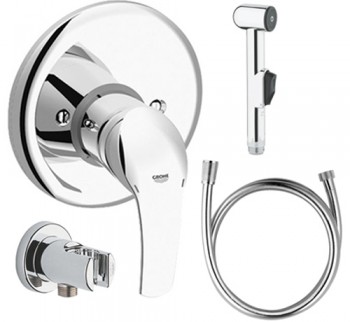 Набор для гигиенического душа Grohe 4 в 1 встраиваемый 33556 + 28628 + 28343 + 28362