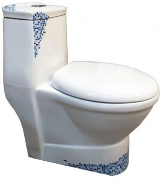 Унитаз-моноблок Laguraty 2148 Mosaic с микролифтом