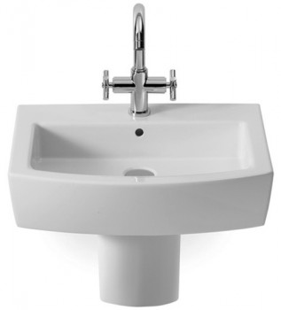 Раковина с полупьедесталом Roca Hall 55*48 