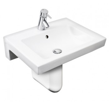 Раковина с полупьедесталом Gustavsberg Artic 4550 55*43