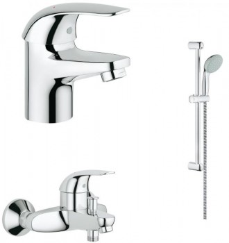 Комплект смесителей Grohe Eueroeco 124428 3 в 1