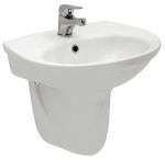 Раковина с полупьедесталом Cersanit Eko 55*45